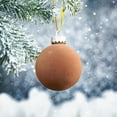 thumbnail image 6 of 16 pc Christmas Ball Bauble Ornament Velvet Christmas Indoor Outdoor Hanging Decoration Holiday Party Wedding Halloween Thanksgiving Valentine's Day Decor, 6 of 6