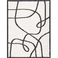 thumbnail image 2 of Hauteloom Brad Living Room, Bedroom Area Rug - Contemporary - Plush Pile - White, Black - 2' x 3', 2 of 12