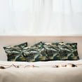 thumbnail image 5 of Ambesonne Lake Throw Pillow Cover Pack of 4, Clouds Mountains Geometric Art, 4 Pcs-40"x40", Teal Earth Yellow Grey, 5 of 5
