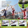 thumbnail image 7 of 4-Way Volleyball Net, Adjustable Height Badminton Net Set for Backyard Beach Lawn, Outdoor Portable Volleyball Net with Carrying Bag, 4 Square Quick Assemble Game Set For Kids And Adults, 7 of 7