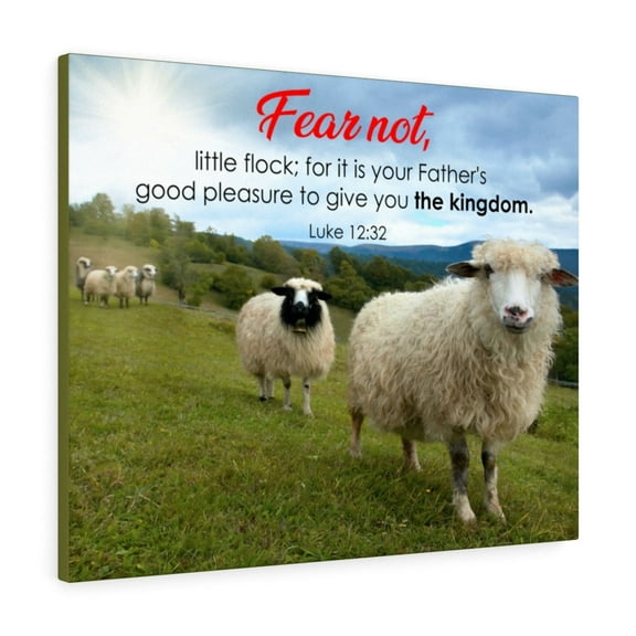 Scripture Walls Fear Not Luke 12:32 Bible Verse Canvas Christian Wall Art Ready to Hang Unframed