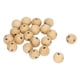 thumbnail image 2 of 30 pcs Wooden Beads with Smiley face, Wood Color DIY Round Wood Smiley Loose Beads Gift Kids Bead Accessories, 2 of 5