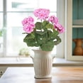 thumbnail image 6 of Lifelike Artificial Geranium Plants with Realistic CrabFruit Flowers, UV Resistant Faux Outdoor Decor for Balcony, Patio, and Garden, Low Maintenance Flower Arrangement with Vibrant Seasonal Colors, 6 of 6