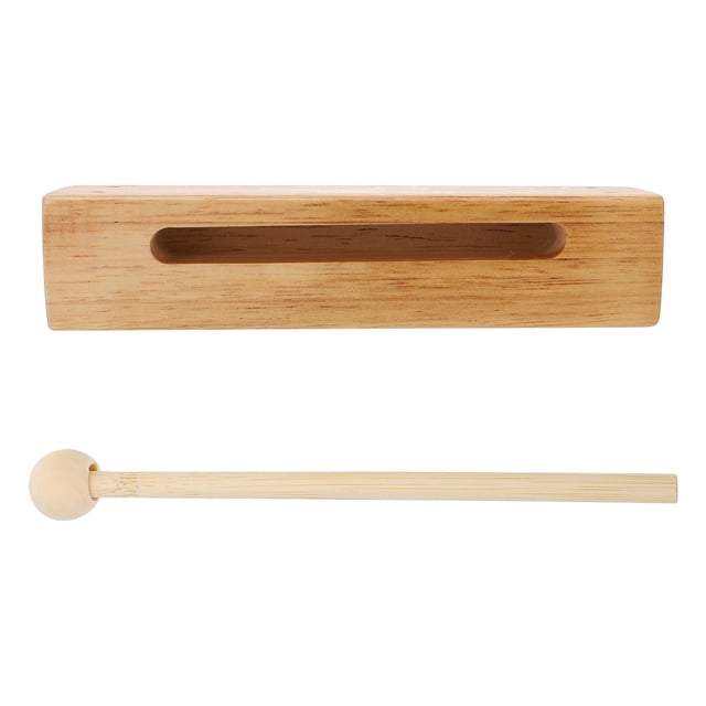 STRANDCHIC 1Pack Wood Percussion Instrument Musical Instrument Enlightenment Toys Light Brown for Classroom Activities