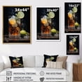 thumbnail image 4 of Designart "Noir Russian Nightcap I" Cocktails Wall Decor, 4 of 7