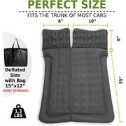 Zone Tech Inflatable Air Bed Car Mattress with Air Pump, Travel Pillow & Carrying Pouch