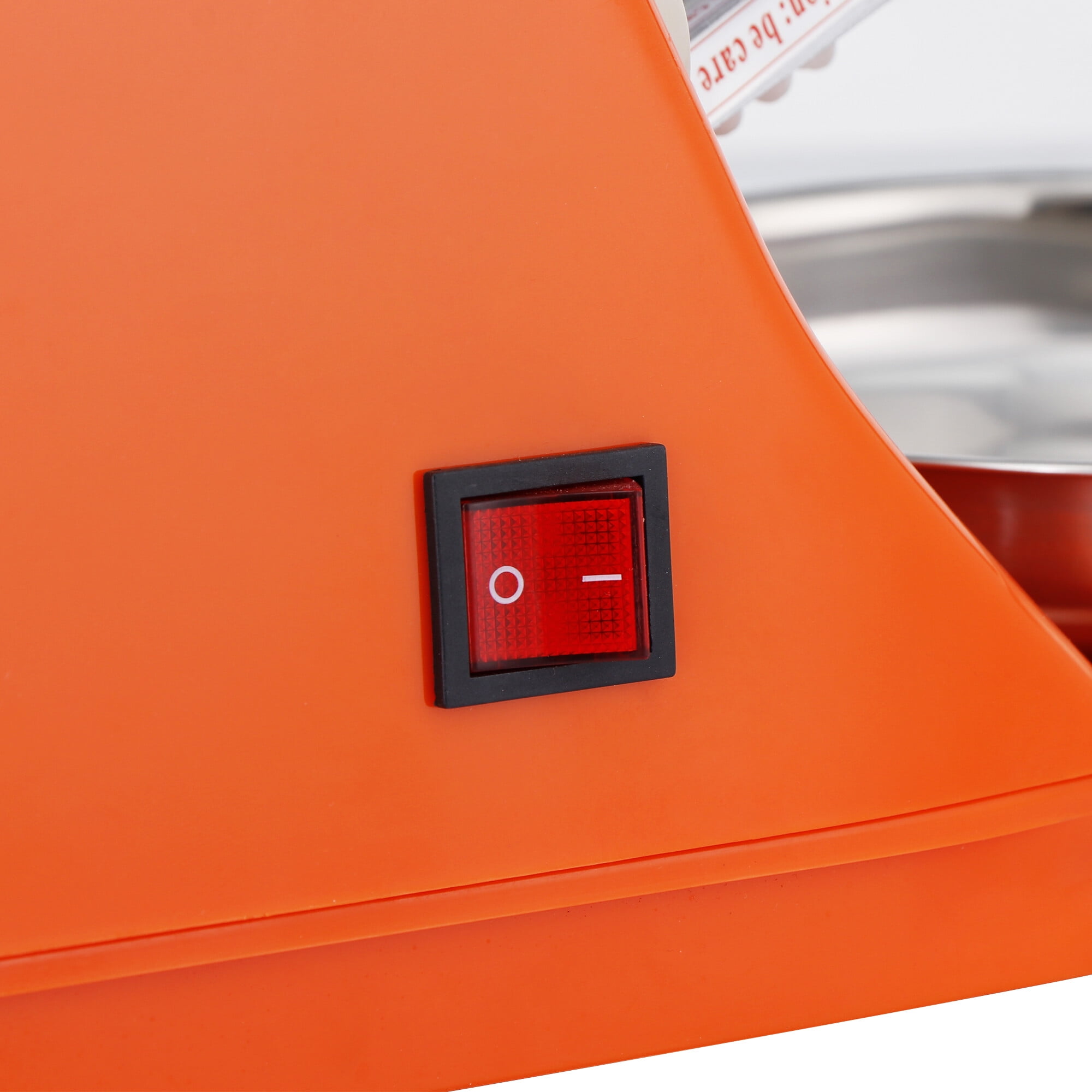 ZenStyle Electric Ice Shaver Orange Stainless Steel Blade Kitchen Snow Maker Machine 300W, 2000R/M