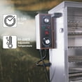thumbnail image 7 of Hakka Outdoor Digital Electric Smoker, 4-Layer Stainless Steel BBQ Meat Smoker Grill with Double-Walled Insulation, 1000W High-Capacity Smoker, 7 of 7