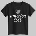 thumbnail image 4 of mgoYE 250th Anniversary Gifts for Girls Boys Patriotic Shirts for Girls Boys 4th of July T Shirts American Flag Graphic Tees Tops Short Sleeve Fourth of July Outfits(Black,5-6 Years), 4 of 5