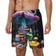 thumbnail image 1 of Fotbe Colorful Mushroom Traje de Baño para Hombre – Shorts de Natación de Secado Rápido con Forro y Bolsillos-Medium, 1 of 6