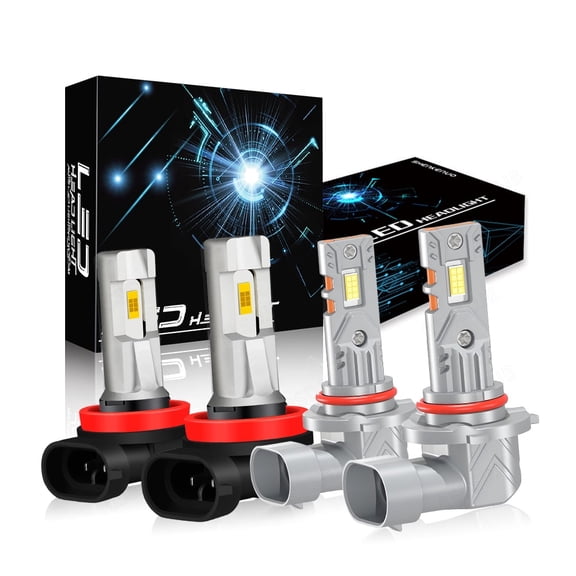 BSBSDJB LED Headlight Bulbs For 2015-2023 Chevy Colorado WT Crew Cab, High Low Beam 9005 H11