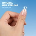 thumbnail image 3 of 240 puntas de uñas postizas de cobertura completa, largas y transparentes, para práctica de uñas de gel., 3 of 4