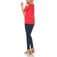 thumbnail image 4 of White Mark Women's Cold Shoulder Lace Neck Top, 4 of 4