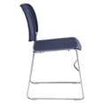 thumbnail image 4 of NPS 8500 Series 31" Modern Ultra-Compact Plastic Stack Chair in Navy Blue, 4 of 5