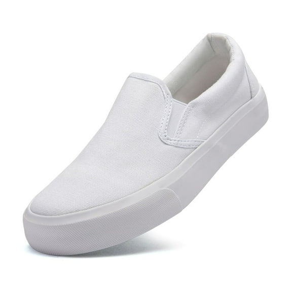 Low-Top Slip Ons Women's Fashion Sneakers Casual Canvas Sneakers for Women Comfortable Flats Breathable Padded Insole Slip on Sneakers Women Low Slip on Shoes