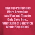 thumbnail image 3 of CafePress - Politicians Sandwich T Shirt - Men's Classic Graphic Cotton T-Shirt, 3 of 4