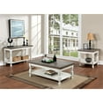 thumbnail image 3 of Furniture of America Neli Rustic Wood 1-Shelf Coffee Table in White and Gray, 3 of 8