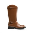 thumbnail image 3 of BURUDANI Girls Knee-High Side-Zip Riding Boots for Little Kid & Big Kid Sizes, 3 of 6