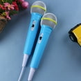 thumbnail image 2 of KAKOWELY electronic musical tool 1pc Electronic Musical Tool Children Educational Machine Microphone Intelligent Robot Microphone Instruments Toy Set for Kids (Blue), 2 of 2