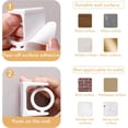 thumbnail image 4 of Support de Tringle à Rideau Autocollant Sans Perçage Support de Tringle Fixation Support Mural Mini Tringle de Douche pour 1 Pouce, 4 of 5