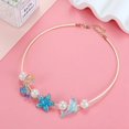 thumbnail image 1 of Collar con colgante de estrella de mar para mujer, sirena, Delfín, playa, vacaciones de verano, perlas, joyería de fiesta para niñas, 1 of 4