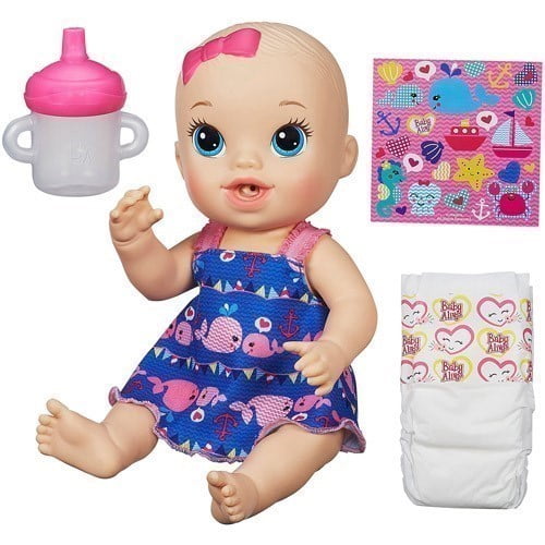Baby Alive Ba Sips N Cuddles Blonde Nautical