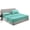 Aqua Green, variant on SGI Bedding Egyptian Cotton Top Split Sheet Set Solid Adjustable Bed 32" Split Head King 1000 TC 18" Deep Taupe