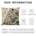 thumbnail image 6 of Outdoor Throw Pillow Cover Summer Flower Green Leaves Waterproof Cushion Pack Tropical Plant Retro Texture Pillow Cases Home Decoration for Patio Garden Couch Sofa, 6 of 6
