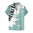 thumbnail image 1 of Men's Button Shirt 2024 Summer Fashion Casual Personality Musical Instrument Digital Short Sleeve-SinKeeU, 1 of 4