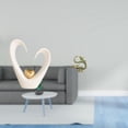 thumbnail image 2 of Figura decorativa de corazón con adorno artístico de latón en miniatura de estilo chino. Accesorio de mesa de cerámica artesanal, ideal para la oficin, 2 of 8