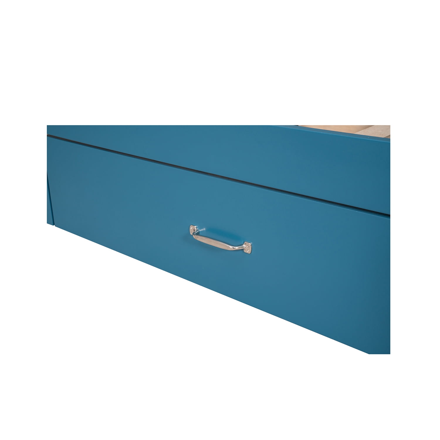 Kepooman Full Size Platform Bed Wood Bed Frame with Drawers and Storage Shelves, Blue Kepooman Full Size Platform Bed Wood Bed Frame with Drawers and Storage Shelves, Blue