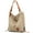 Khaki, variant on BadPiggies Canvas Handbag Tote Shoulder Bag for Women Casual School Purse Hobo Bag Rucksack Convertible Backpack (Khaki)