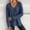 Blue, variant on Waffle Knit Tops for Women Casual V Neck Long Sleeve Pullover Shirts Loose Fit Drop Shoulder Tunic Blouses Side Split Hem Fall Clothes Blue XXL