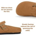 thumbnail image 2 of BERANMEY Women's Suede Clogs & Mules Stylish Leather Mules with Arch Support and Cork Footbed Couple's Clogs for Women and Men, 2 of 10