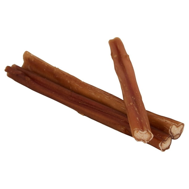 5" Straight Bully Sticks for Dogs [Small Thickness] (25 Pack) Natural