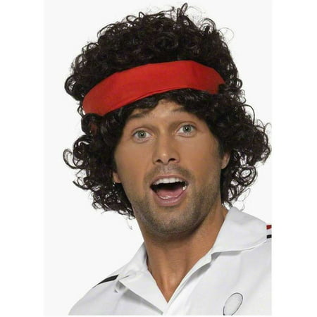 Eighties Tennis Player Wig Adult Costume Accessory