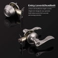 thumbnail image 2 of EcoNesxp Keyed Front Door Exterior Door Lever Lockset Pack 1 Pack Satin Nickel Pack Satin Nickel Pack 1 Pack Door Handle with Lock and Latch Satin Nickel Trim, 2 of 5