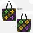 thumbnail image 3 of Xecao Mardi Gras1 for Tote Bag: spacious with inner pockets, ideal for work, shopping, or travel., 3 of 9