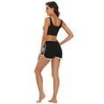 thumbnail image 6 of HDE Women Dolphin Shorts Running Workout Clothes Black Extra Large, 6 of 6