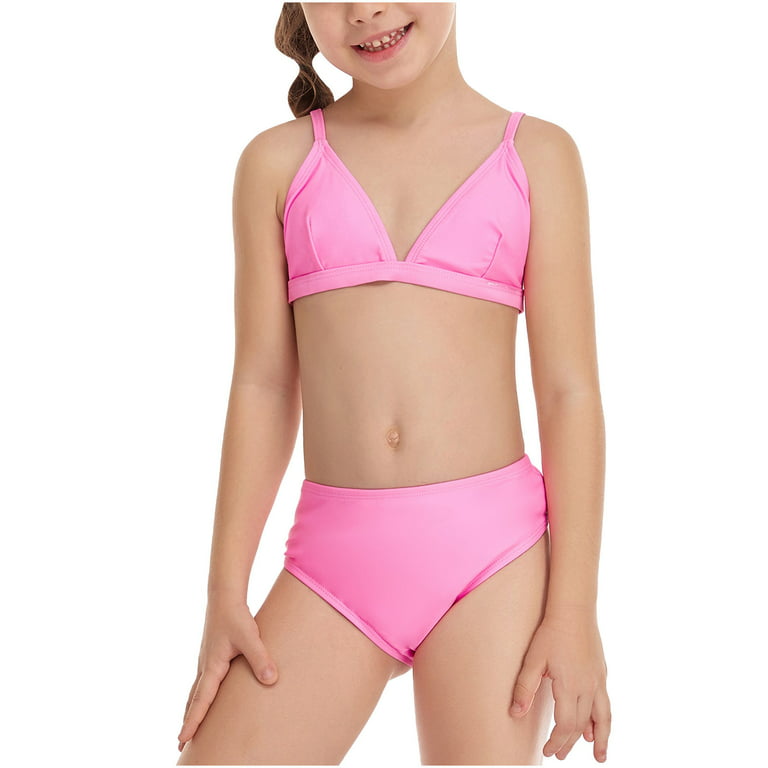 Wmkox8yii Swimsuits For Girls Casual Cute Print Double Ruffle