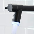 thumbnail image 3 of ANGELES HOME LED Light Kitchen Faucet with Pull Down Sprayer, Single Handle Kitchen Sink Faucet with 2 Spout, 360° Rotation, Matte Black, 3 of 9