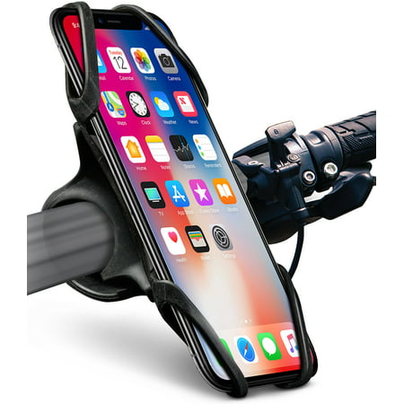 Okra Bike Phone Mount Bicycle Holder for iPhone X 8 7 6 6s Plus, [Web Grip] Silicone Bicycle Motorcycle Universal Grip Cradle Clamp Holder for all