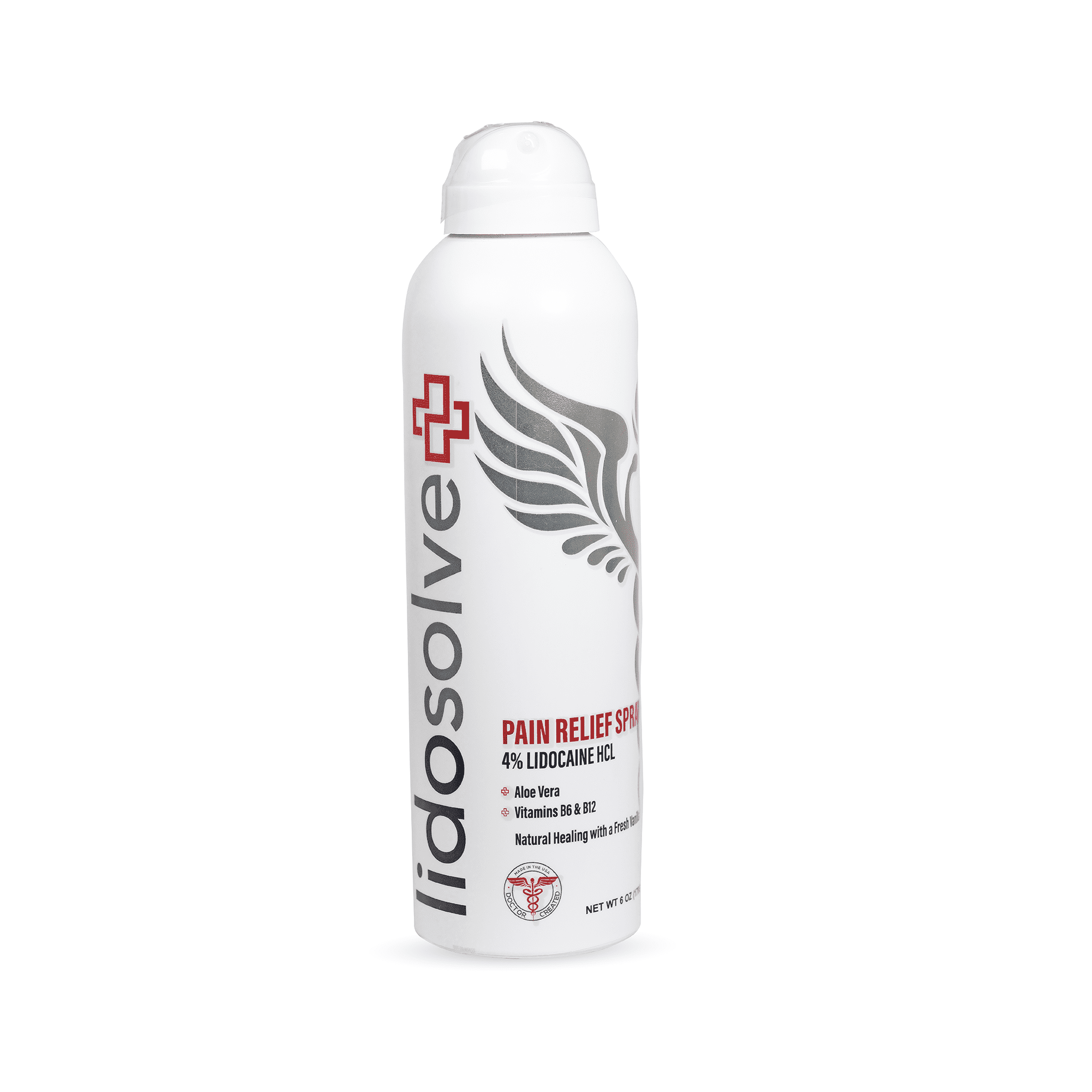 Hennika Health Lidosolve+ Pain Relief Spray, 4% Lidocaine, Vanilla
