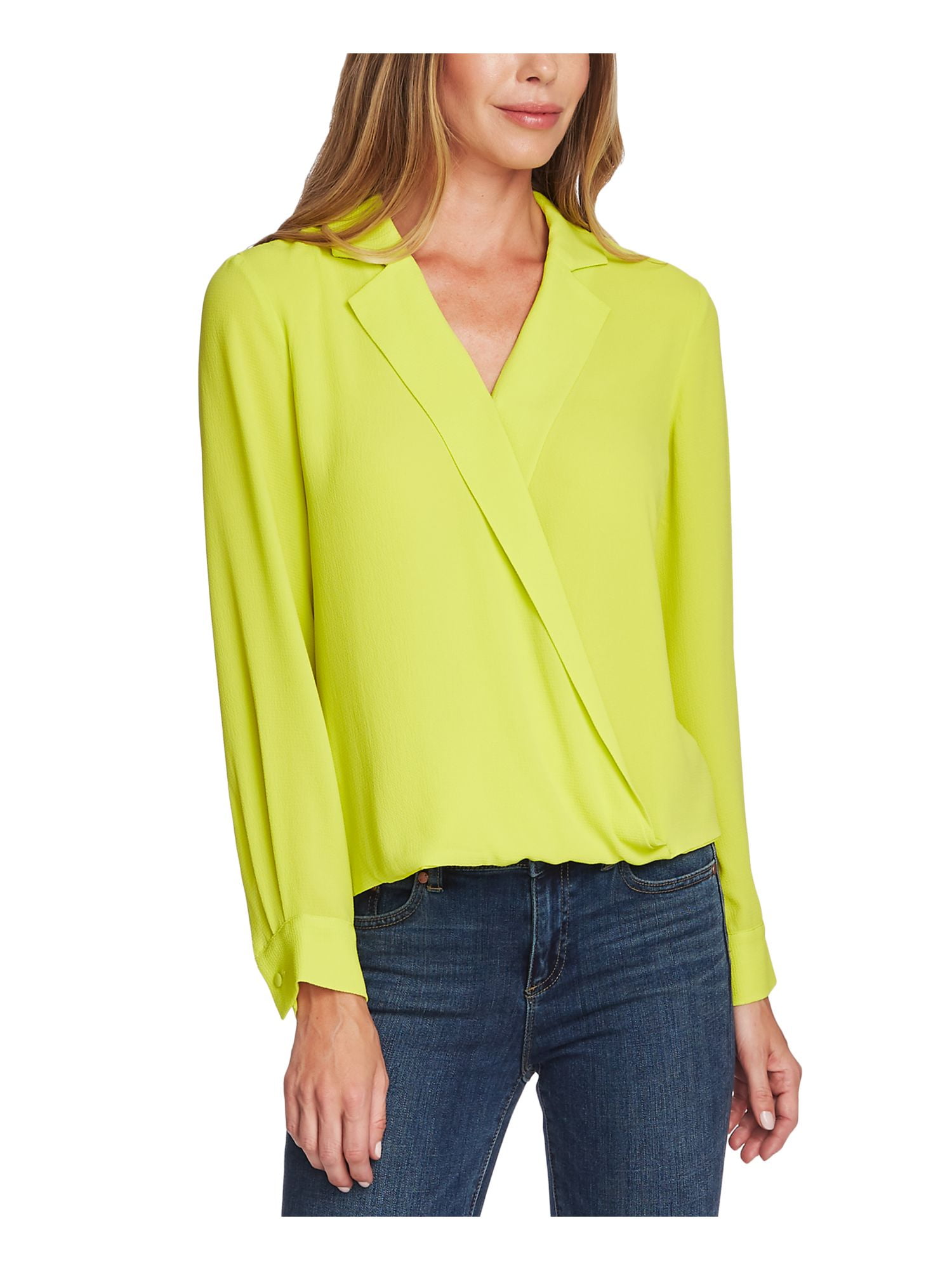 vince camuto faux wrap top
