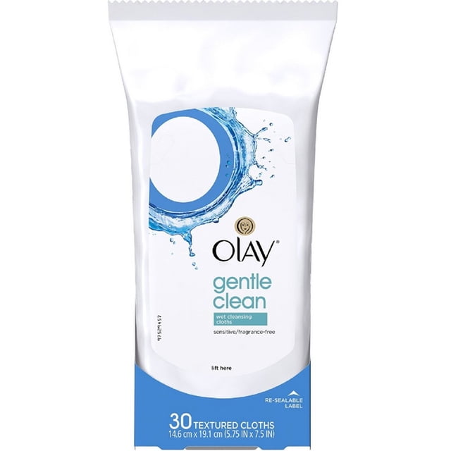 Paños limpiadores húmedos Olay Gentle Clean Sensitive 30 unidades