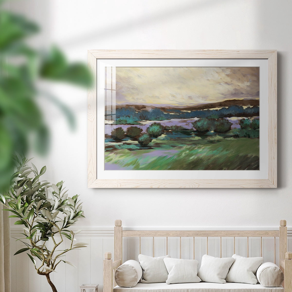 Sunny Desert Floor-Premium Framed Print - Ready to Hang