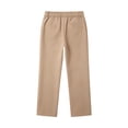 thumbnail image 5 of School Pants for Boys and Girls Straight Pants with Pockets Zipper Style Chino Pants Stretch Pants Kids Khaki Pants Back To School Clothes for Kids Clothes 5-6 Years, 5 of 8