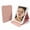 Pink, variant on Kiyuycy LED Makeup Mirror, Foldable Travel Vanity Mirror, 3 Color Lights Touch Control, Adjustable Brightness, USB Rechargeable Cosmetic Mirror for Desktop