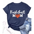 thumbnail image 1 of WILLBEST T-Shirt en Coton pour Femmes T-Shirt Décontracté Imprimé Col Rond Couleur Unie Manches Courtes 5078, 1 of 2
