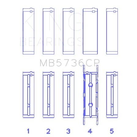 King Ford Powerstroke 6.0L/6.4L Diesel (Size STD) Crankshaft Main Bearing Set Fits select: 2004-2010 FORD F250, 2004-2010 FORD F350